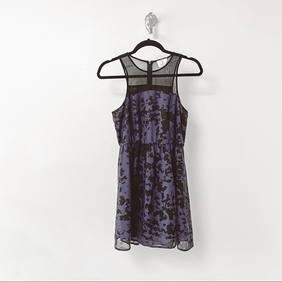 Urban Outfitters Dresses & Skirts - UO Pins and Needles Spring Winter Casual Chic Mesh Sheer Mini Dress Blue